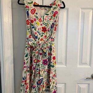 Boden Multicolor Floral Midi Dress